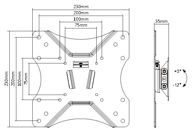 Equip Slim - Klammer - für LCD-Display - Bildschirmgröße: 58.4-106.7 cm (23-42), Ansicht 4