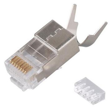 Equip Stecker Cat8.1 geschirmt RJ45 50Stk silber von LumaTech