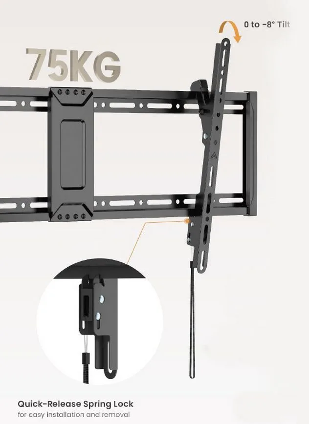 Equip Wandhalterung 43-95/1TFT neig/Slim 1Gelenk 75Kg sw, Ansicht 2