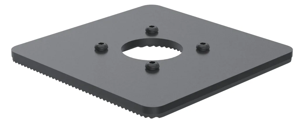 Ergonomic Solutions 150x150mm Baseplate 5mm - BLACK, Ansicht 2