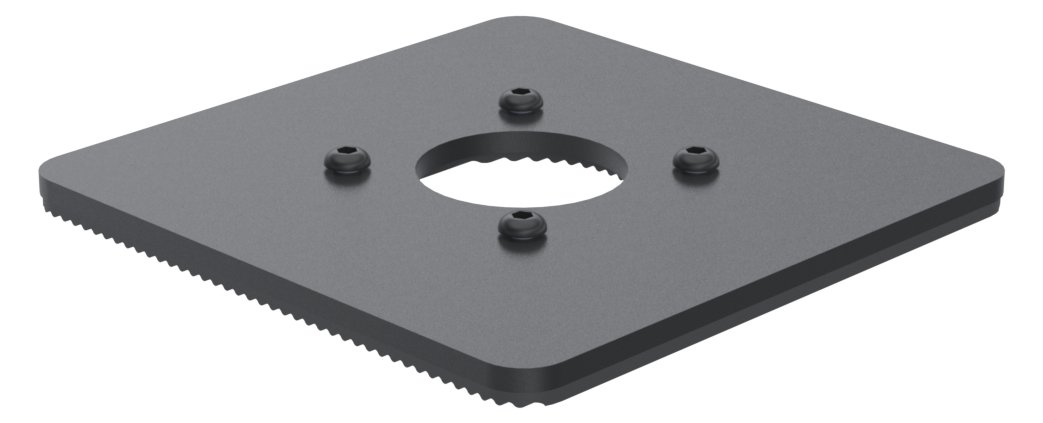Ergonomic Solutions 150x150mm Baseplate 5mm - BLACK