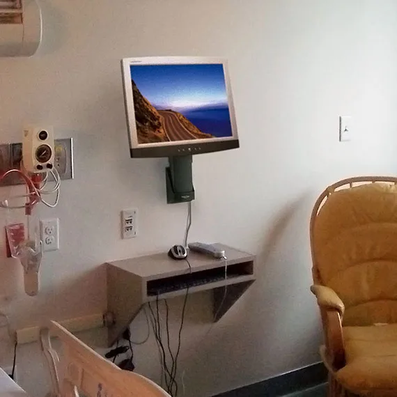 Ergotron Neo-Flex - Befestigungskit (Wandmontage) - für Flachbildschirm - Schwarz, Ansicht 2