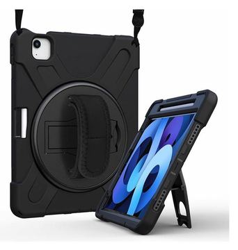 eSTUFF AUSTIN - Hintere Abdeckung für Tablet - Polycarbonat, Silikon - Schwarz - für Apple 11-inch iPad Air (M2) von LumaTech