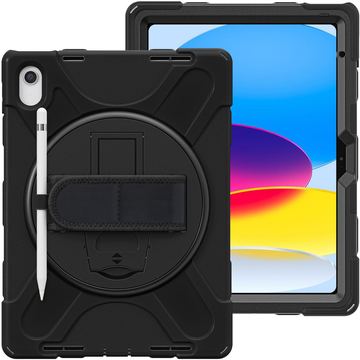 eSTUFF CHICAGO - Schutzhülle für Tablet - Polycarbonat, Silikon - Schwarz - für Apple 10.9-inch iPad (10. Generation) von LumaTech