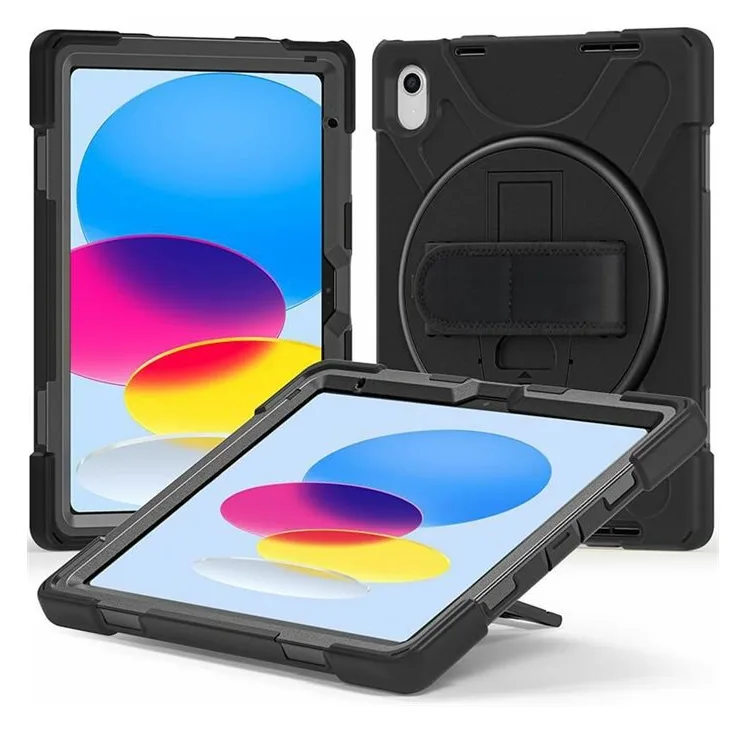 eSTUFF CHICAGO - Schutzhülle für Tablet - Polycarbonat, Silikon - Schwarz - für Apple 10.9-inch iPad (10. Generation), Ansicht 3