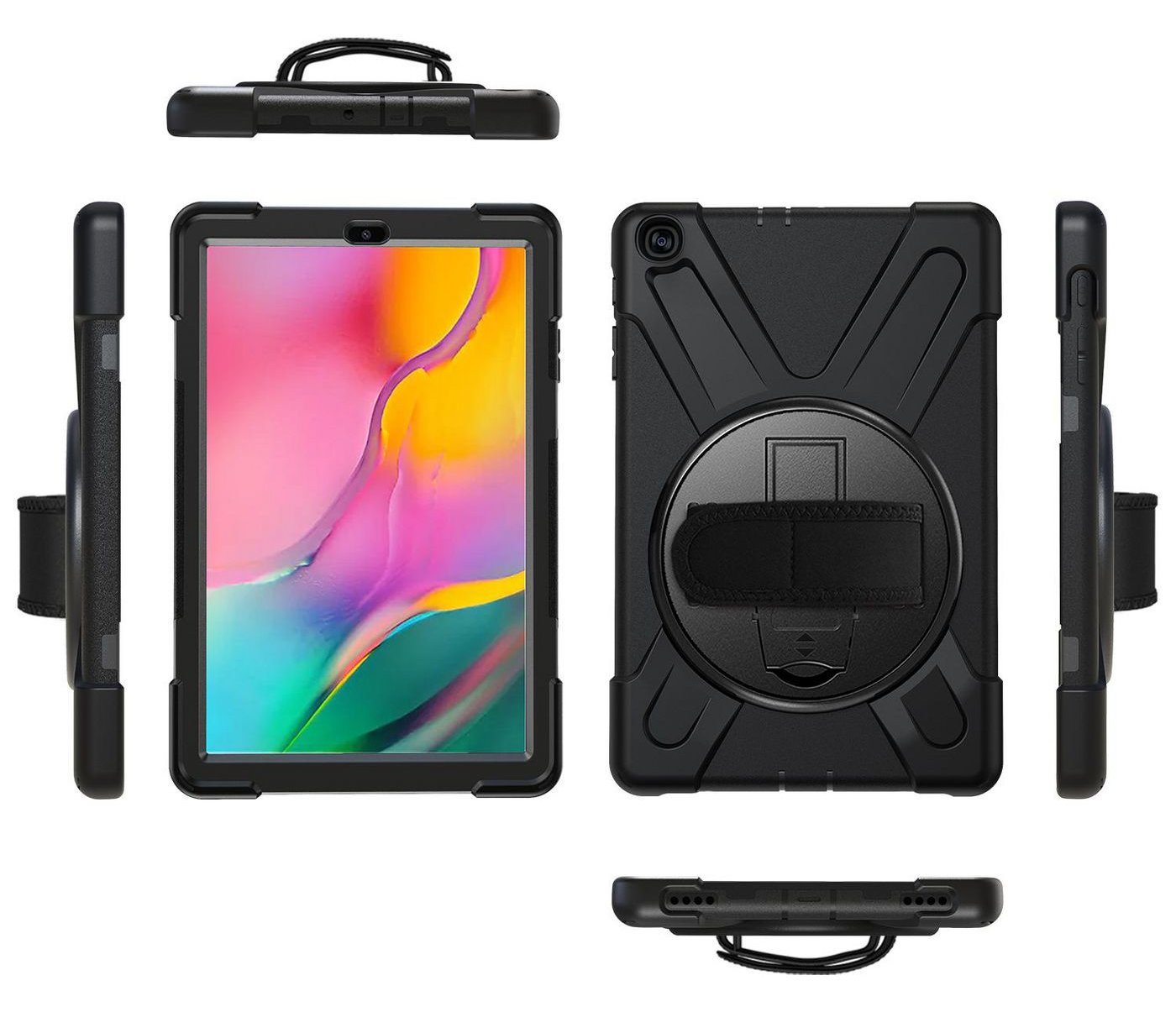 eSTUFF Defender Case - Hintere Abdeckung für Tablet - Schwarz - für Samsung Galaxy Tab A (2019) von LumaTech