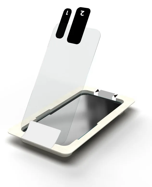 eSTUFF ES560155 - Apple - iPhone 14/13 Pro/13 - Trockene Anwendung - Kratzresistent - Transparent - 1 Stück(e), Ansicht 2
