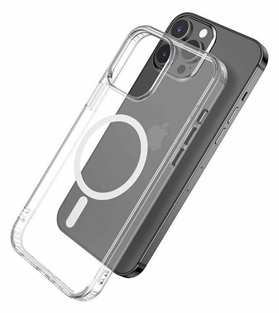 eSTUFF Hintere Abdeckung für Mobiltelefon - kompatibel mit MagSafe - Thermoplastisches Polyurethan (TPU)
