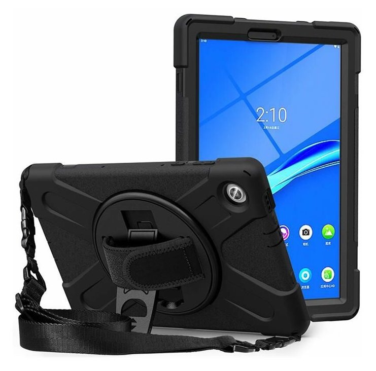 eSTUFF Hintere Abdeckung für Tablet - Silikon, Polycarbonat