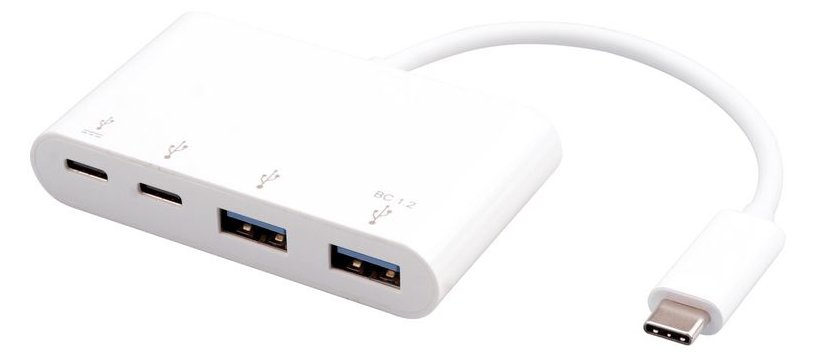 eSTUFF Hub - USB-C, 2x USB 3.0, 2x USB-C 3.1