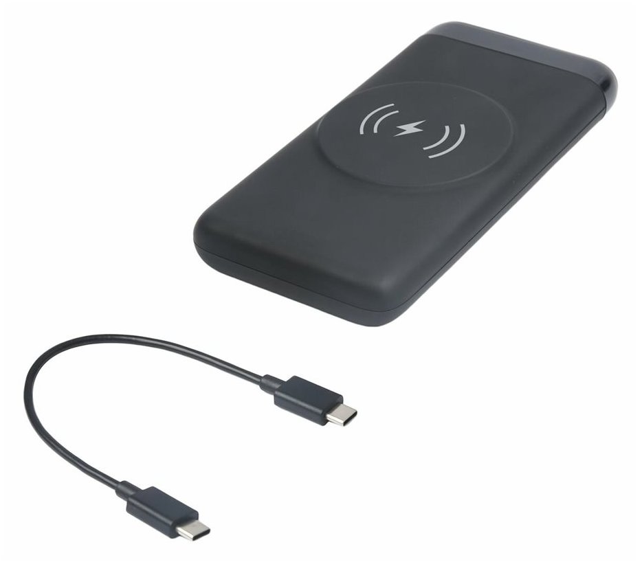 eSTUFF INFINITE - Induktive Power Bank  - Li-Pol - 10000mAh - 37Wh - 20 Watt - Anschlussstellen (USB TypA, 24 pin USB-C)