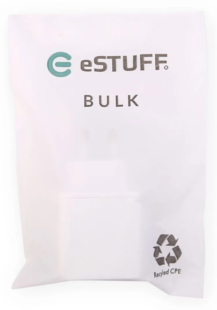 eSTUFF INFINITE - Netzteil - 100 % recycelter Kunststoff - 32 Watt - 3 A - 2 Ausgänge (USB Typ A, 24 pin USB-C), Ansicht 3