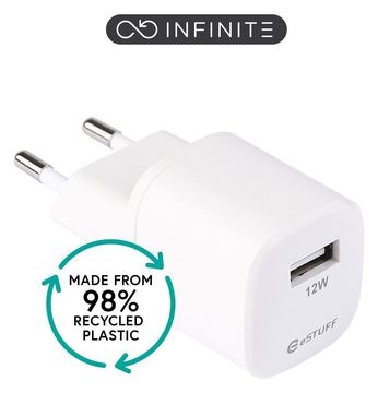 eSTUFF INFINITE - Netzteil - 12 Watt - 2.4 A (USB) von LumaTech