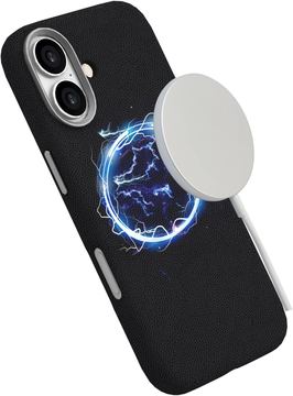eSTUFF INFINITE GRS VENICE iPhone 17 Black Leather Magnetic von LumaTech