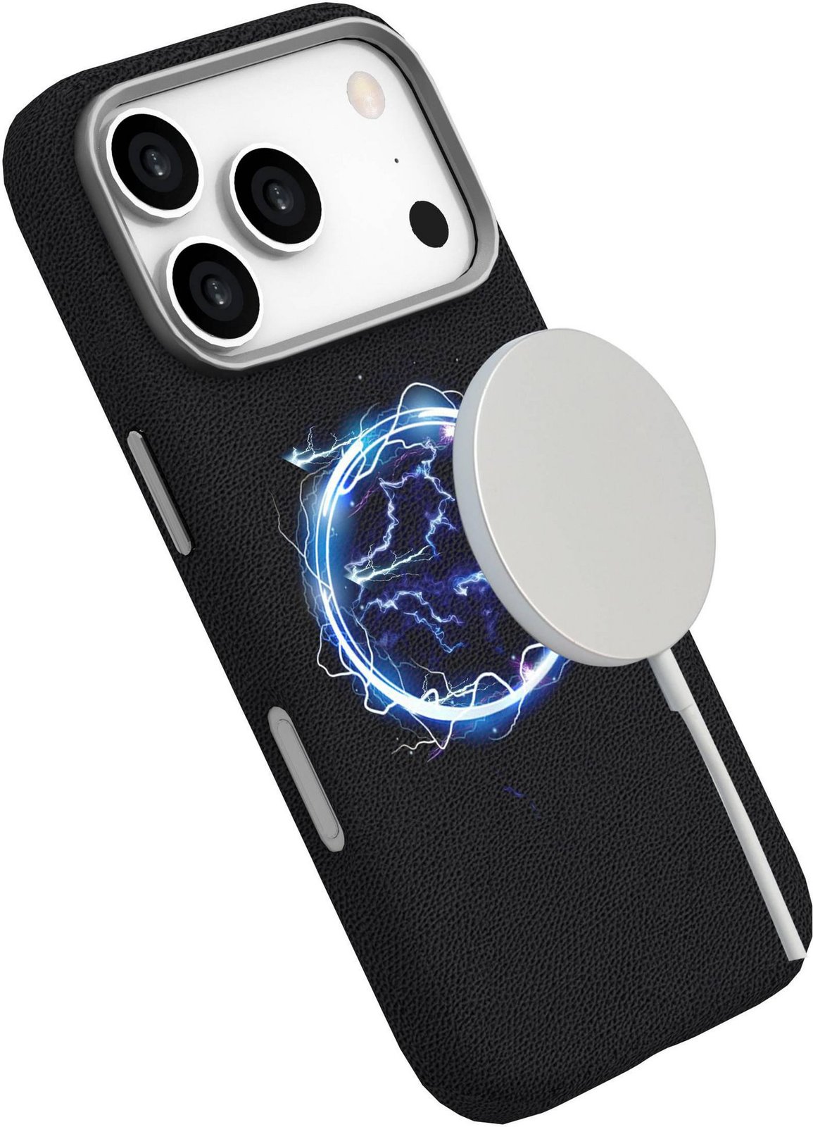 eSTUFF INFINITE GRS VENICE iPhone 17 Pro Black Leather Magnetic ES67160029