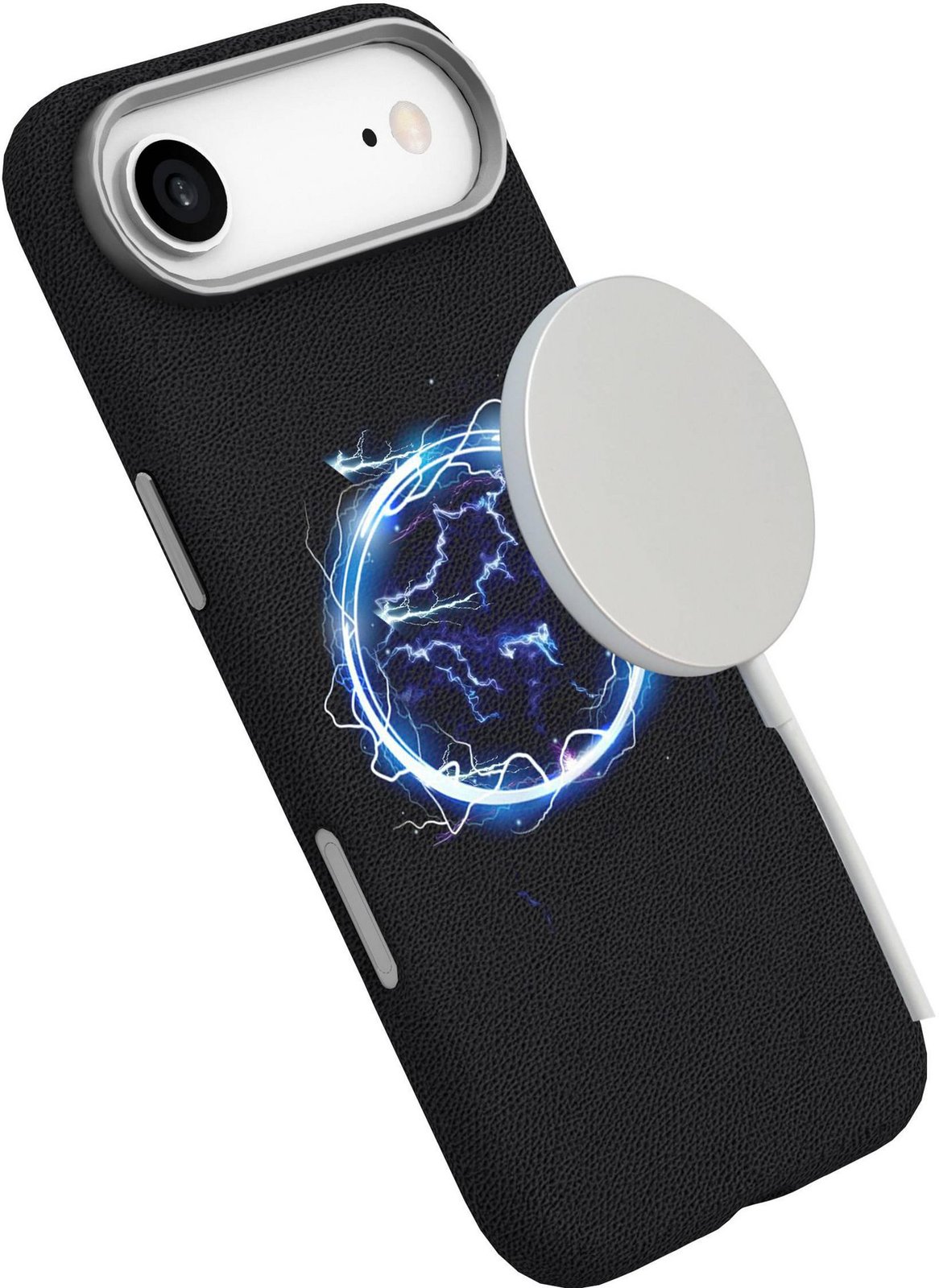 eSTUFF INFINITE GRS VENICE iPhone Air Black Leather Magnetic