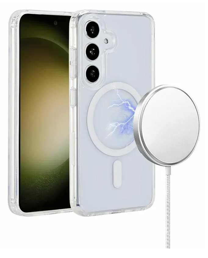 eSTUFF Infinite Oslo - Hintere Abdeckung für Mobiltelefon - kompatibel mit MagSafe - Thermoplastisches Polyurethan (TPU) - Samsung, Ansicht 4