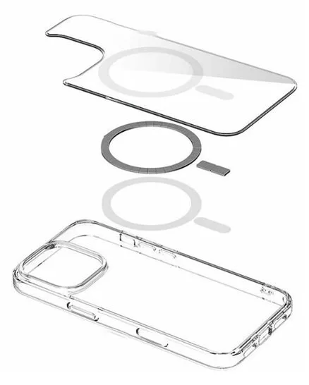 eSTUFF Infinite Oslo - Hintere Abdeckung für Mobiltelefon - kompatibel mit MagSafe - Thermoplastisches Polyurethan (TPU) - Apple, Ansicht 5