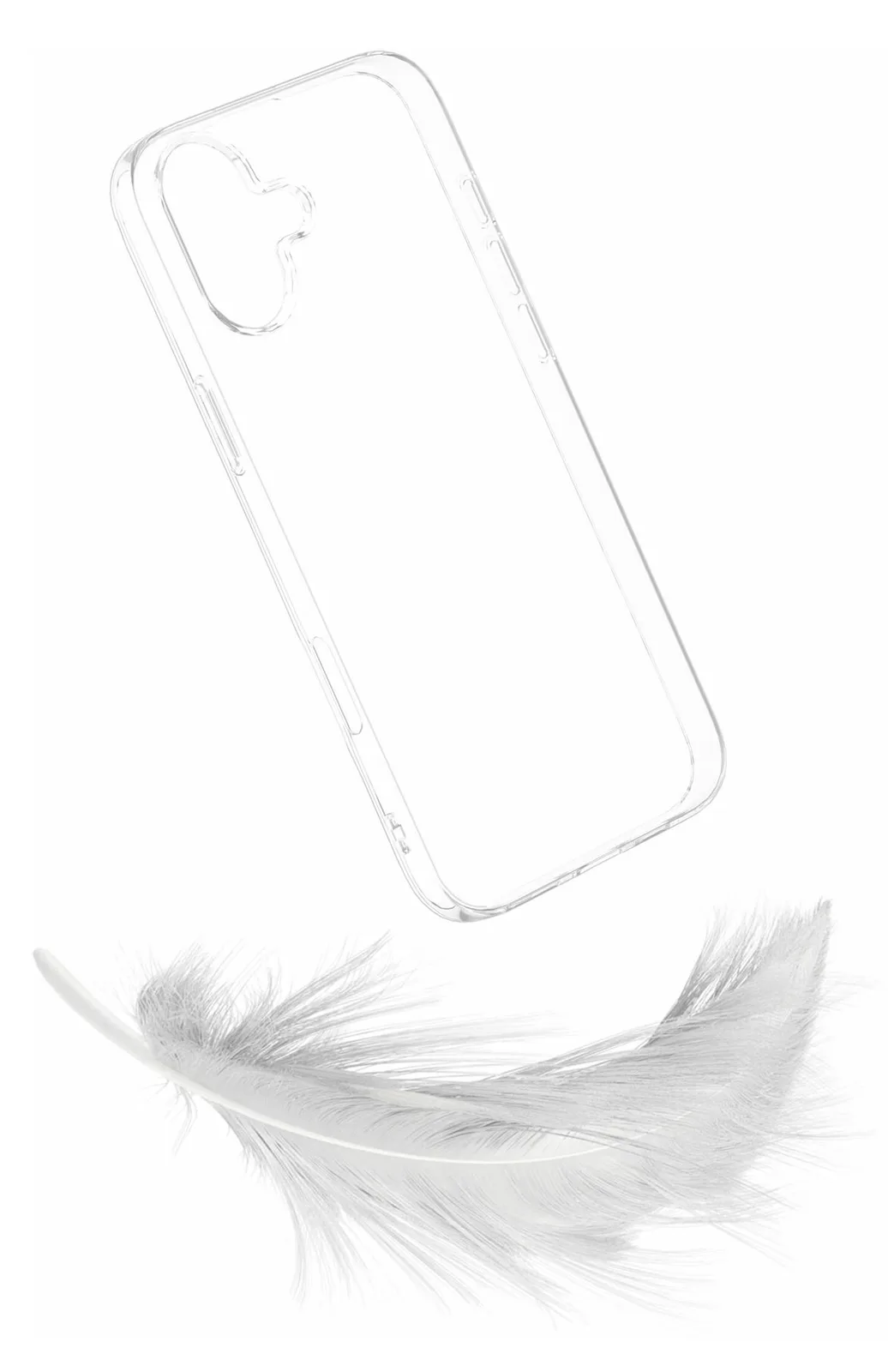 eSTUFF Infinite Vienna - Hintere Abdeckung für Apple iPhone 16 Pro - Thermoplastisches Polyurethan (TPU) - Transparent/Clear, Ansicht 3