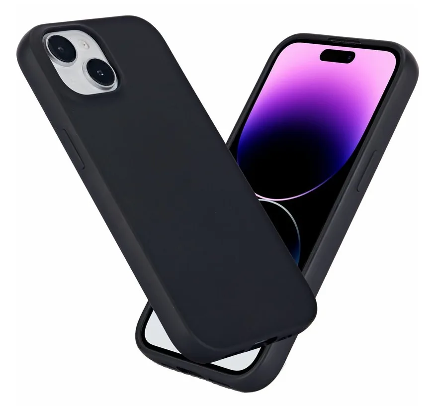 eSTUFF Infinite Vienna - Hintere Abdeckung für Mobiltelefon - kompatibel mit MagSafe - Thermoplastisches Polyurethan - schwarz Backcover/Schutzhülle, Ansicht 3