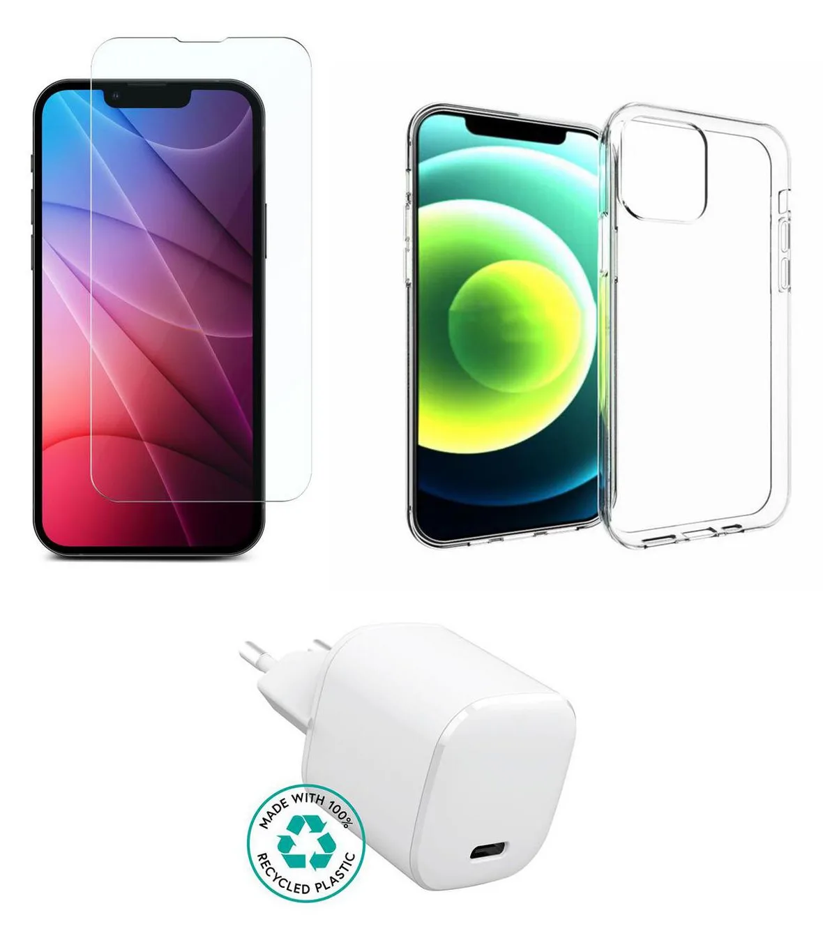 eSTUFF Kit for iPhone 13. Charger Cover Glass. Brown Box. ES-Kit-IPH13, Ansicht 2