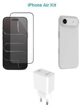 eSTUFF Kit for iPhone Air. Charger Cover Glass. Brown Box. ES-Kit-IPH17AIR von LumaTech