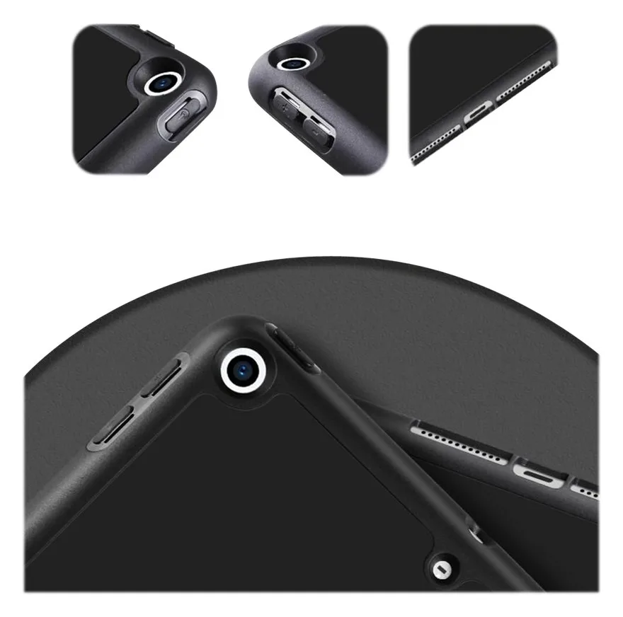 eSTUFF Pencil case - Bildschirmschutz für Tablet - Polyurethan-Kunstleder, Thermoplastisches Polyurethan (TPU) - Schwarz, Ansicht 3