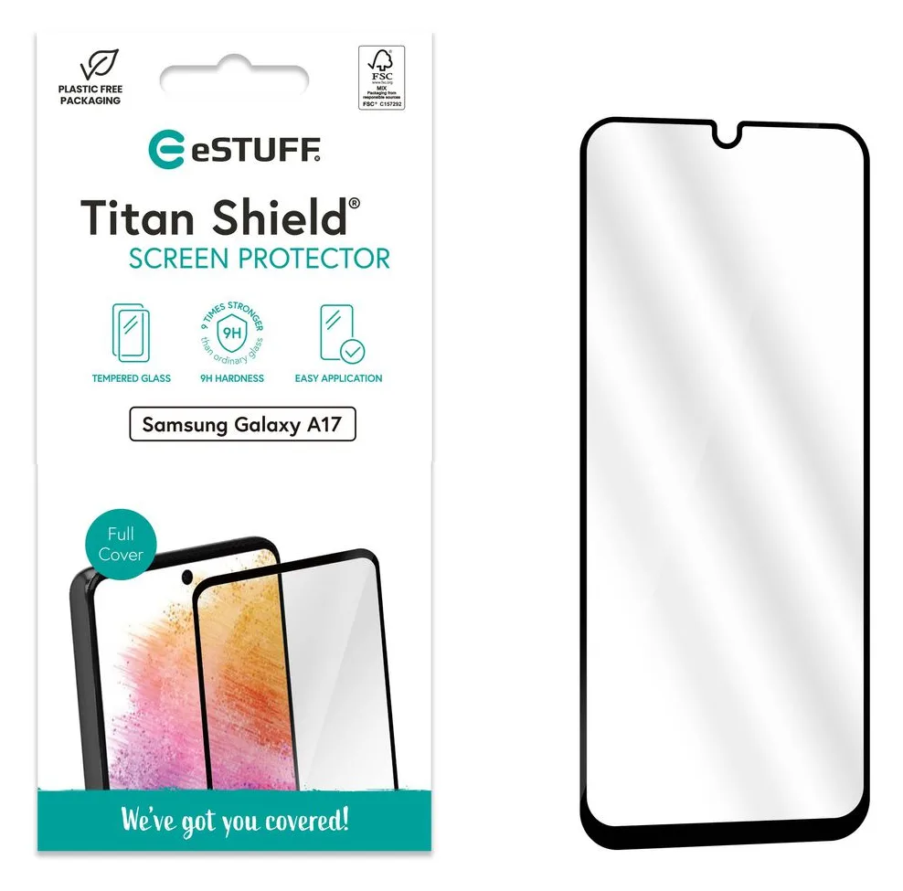 eSTUFF Samsung Galaxy A17 Screen Protector. Full Cover, Ansicht 2