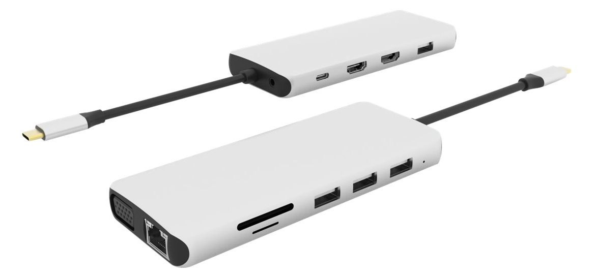 eSTUFF Single USB-C Dock - Dockingstation - USB-C 3.2 Gen 1