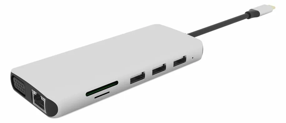 eSTUFF Single USB-C Dock - Dockingstation - USB-C 3.2 Gen 1, Ansicht 4