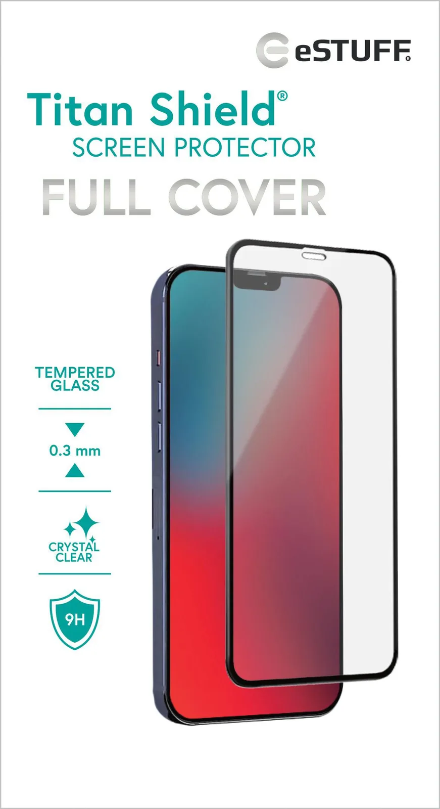 eSTUFF Titan Shield - Bildschirmschutz für Handy - Glas Apple, Ansicht 2