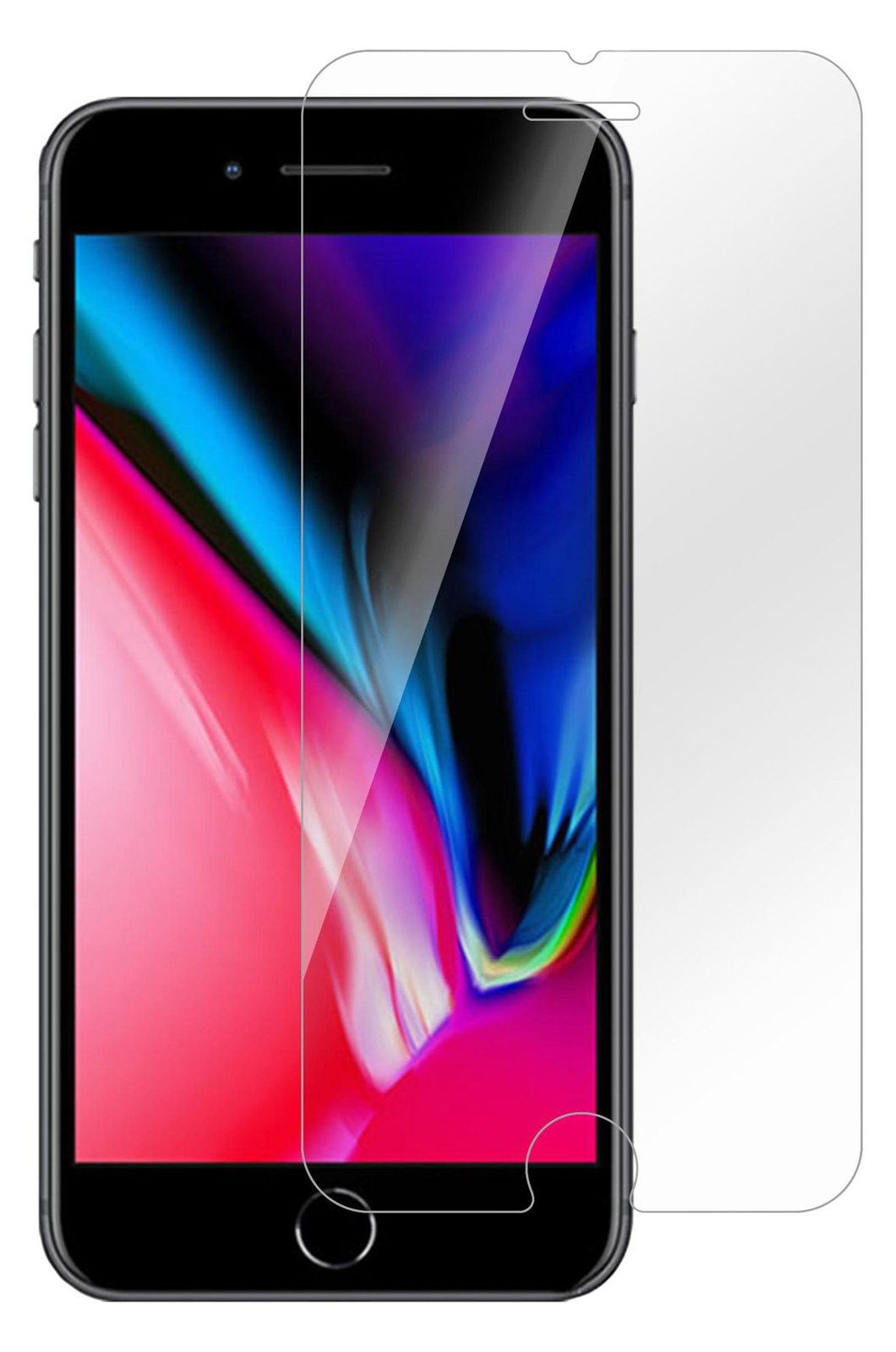 eSTUFF Titan Shield - Bildschirmschutz für Handy - Glas - durchsichtig - für Apple iPhone SE (2. Generation)