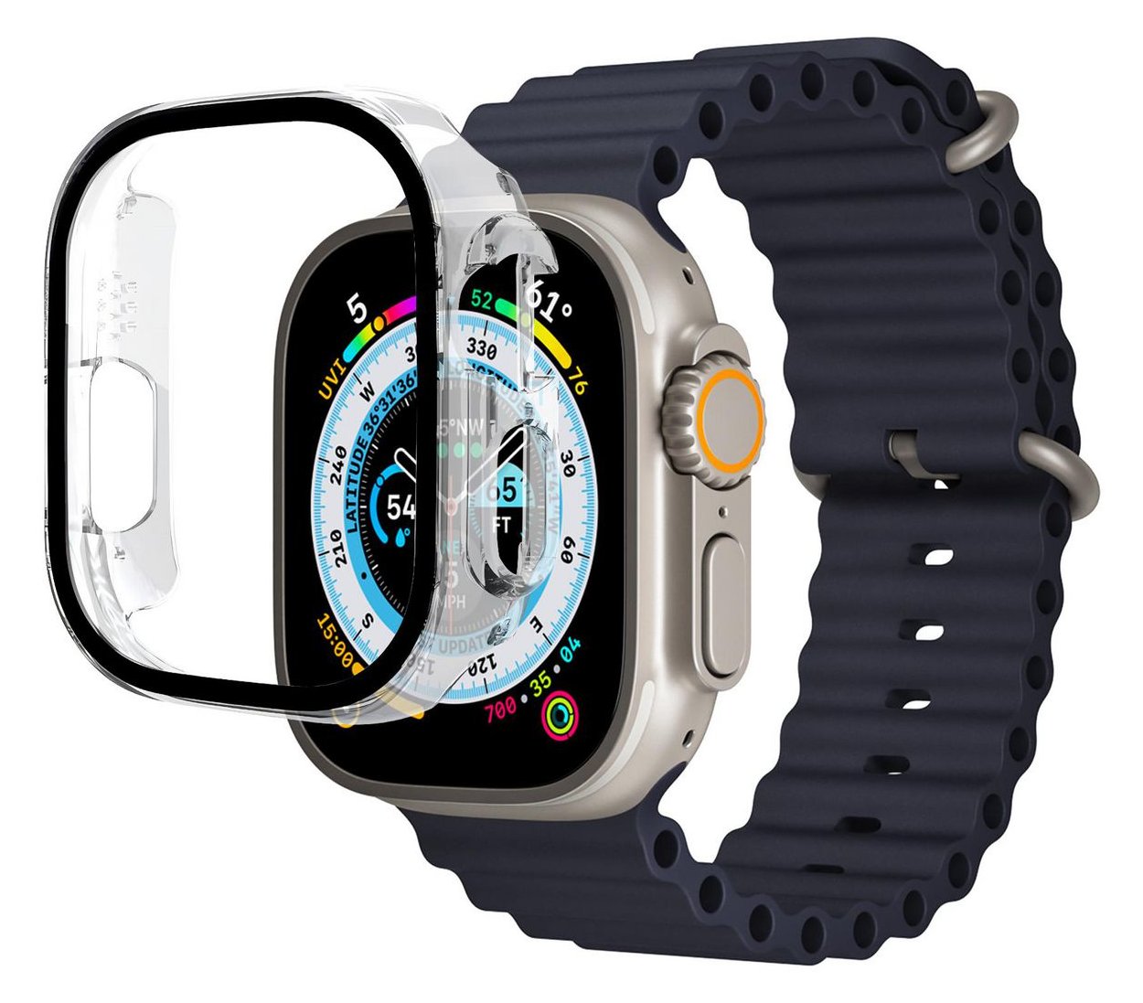eSTUFF Titan Shield - Stoßstange für Smartwatch - Vollkörper - gehärtetes Glas (9H)