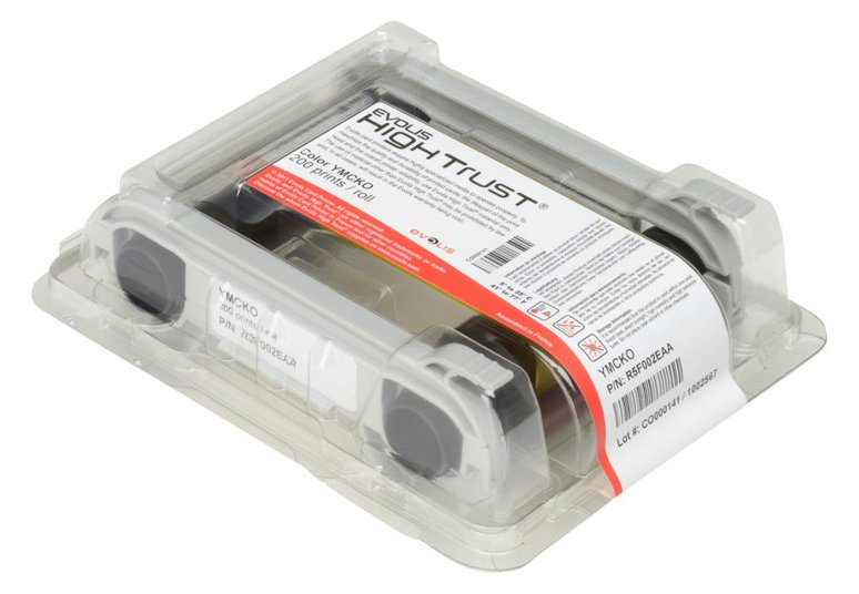 Evolis High Trust YMCKO Color Ribbon - Farbe (Cyan, Magenta, Yellow, Resin-Black, klarer Überzug) von LumaTech