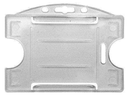 Evolis IDP 64 - Namensschildhalterung - für 86 x 54 mm - halbdurchsichtig (Packung mit 100)