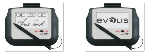 Evolis Signature 100 - Unterschriften-Terminal mit LCD Anzeige, Ansicht 2