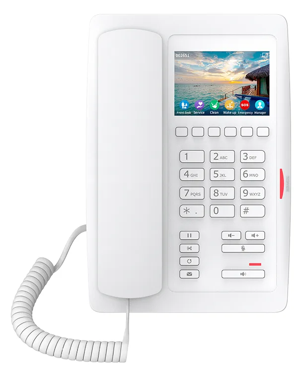 Fanvil H5W - VoIP-Telefon mit Rufnummernanzeige - Weiß, Ansicht 2