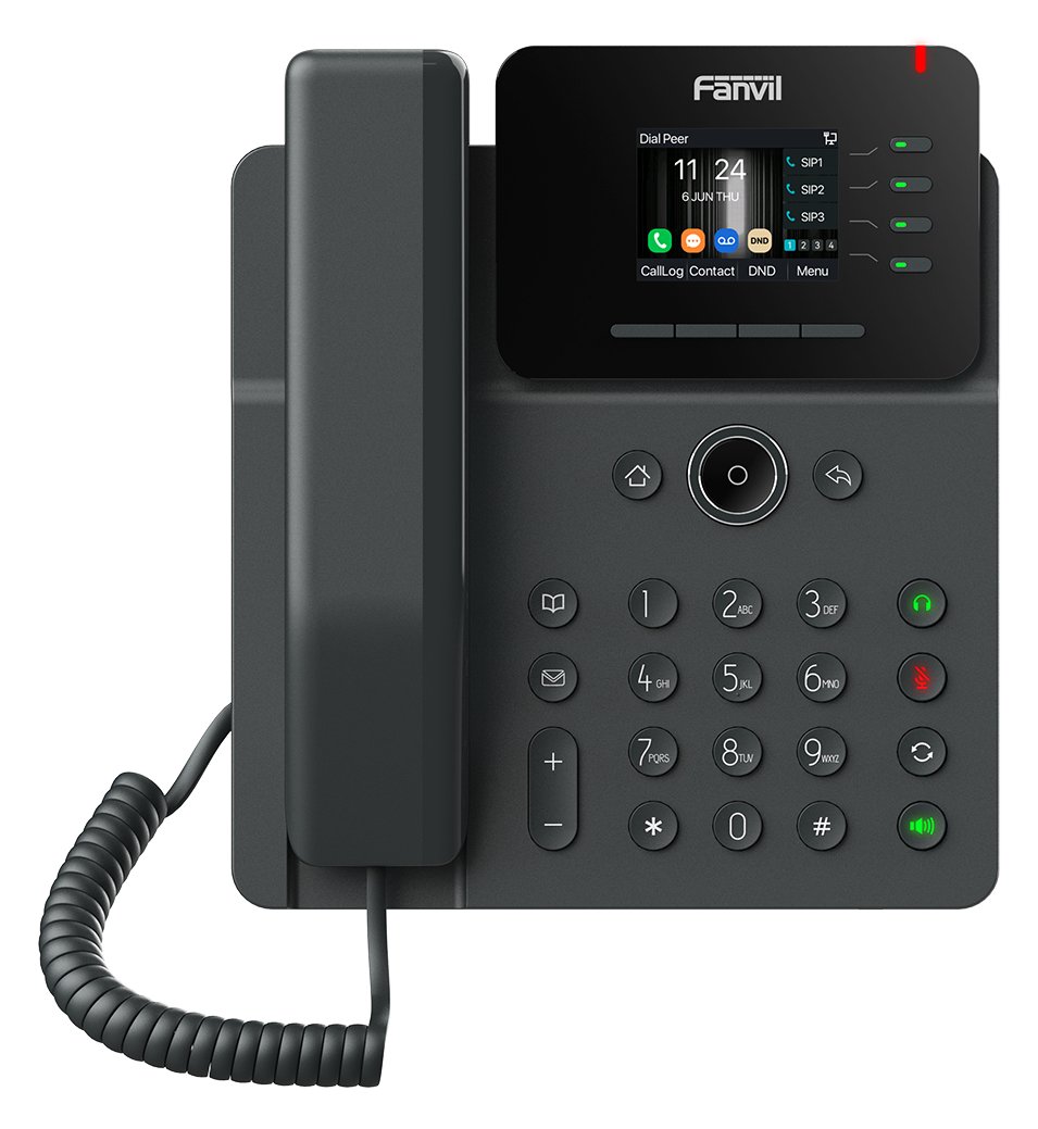 Fanvil V61W IP Phone black/2.4 color screen - VoIP-Telefon - SIP