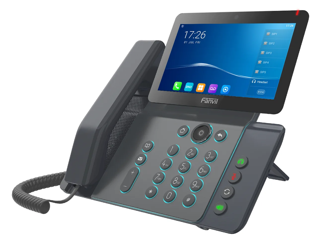 Fanvil V67 - IP-Videotelefon - mit Digitalkamera, Bluetooth-Schnittstelle mit Rufnummernanzeige/Anklopffunktion, Ansicht 2