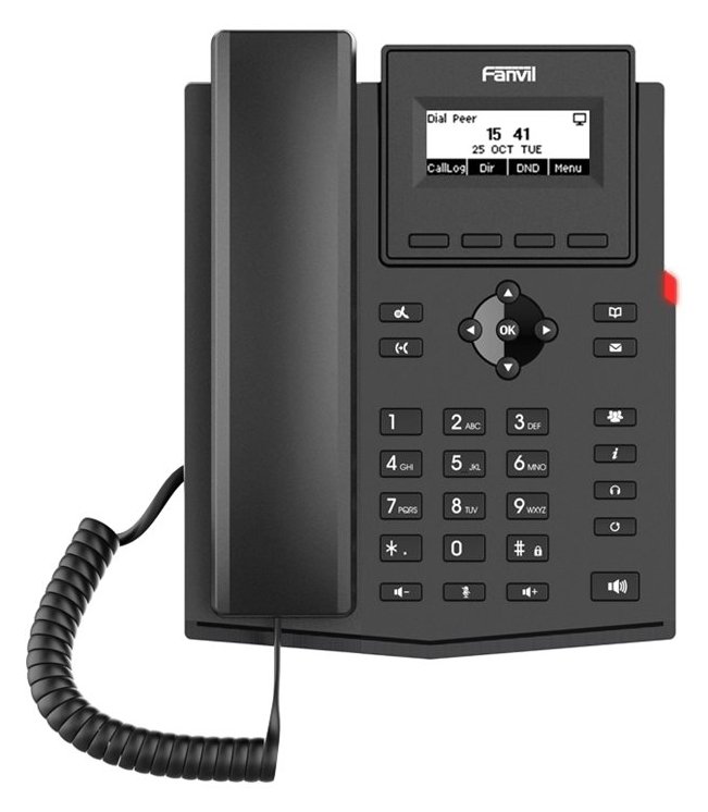 Fanvil X301G - VoIP-Telefon mit Rufnummernanzeige/Anklopffunktion