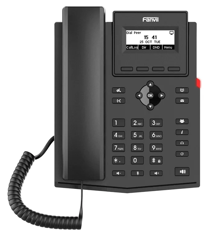 Fanvil X301G - VoIP-Telefon mit Rufnummernanzeige/Anklopffunktion, Ansicht 2