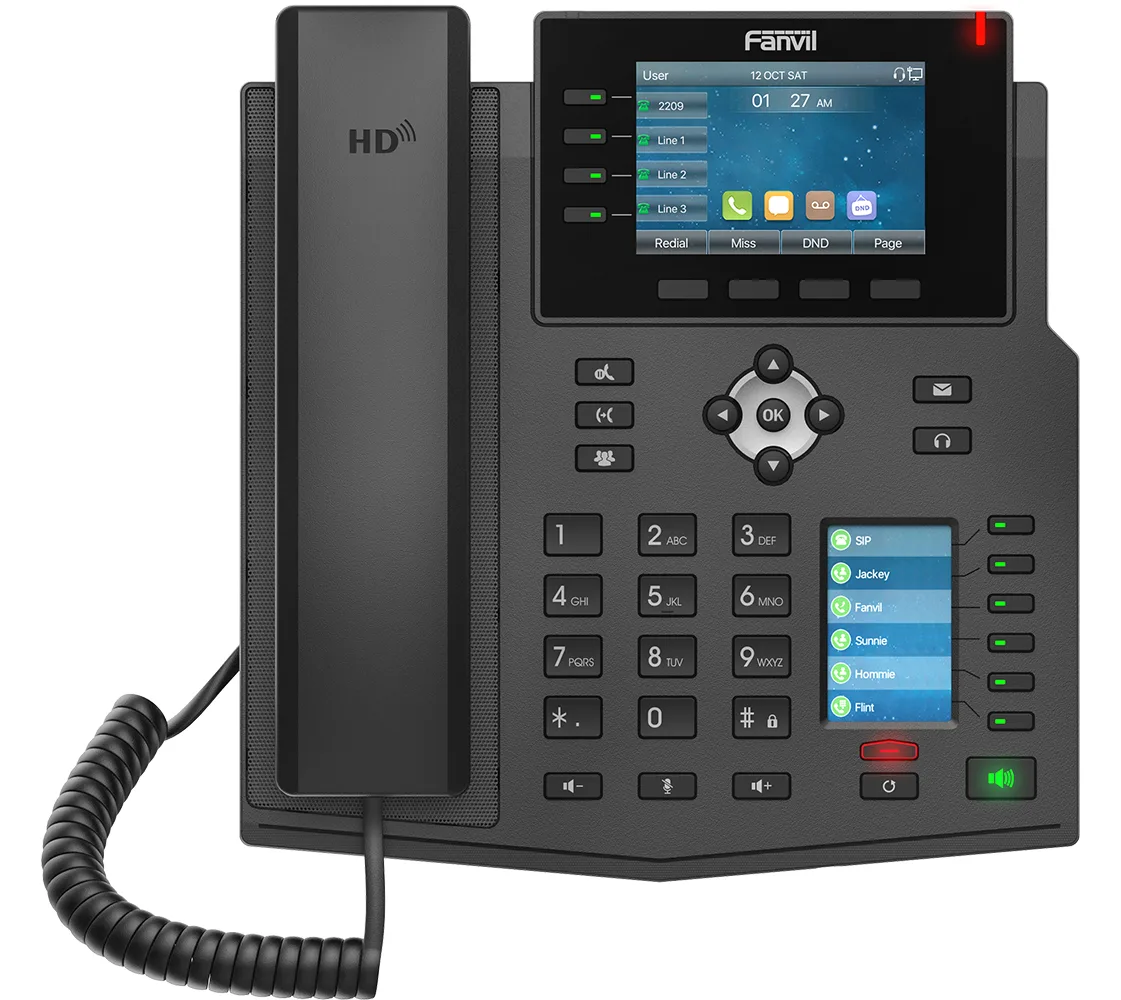 Fanvil X5U V2 High-end business phone with Gigabit SIP POE - SIP, Ansicht 2