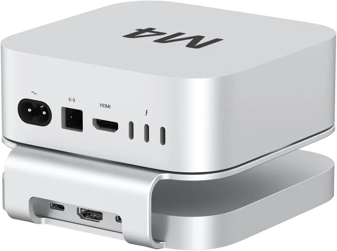 Mac mini-Hub: 10-in-1 Aluminium-Ständer und Dock für Mac mini M4 Pro mit M.2 NVMe SSD-Gehäuse, 4K60hz HDMI, 10 Gbit/s USB-A x 2, SD/TF-Kartenleser, USB 2.0 — Bild 7