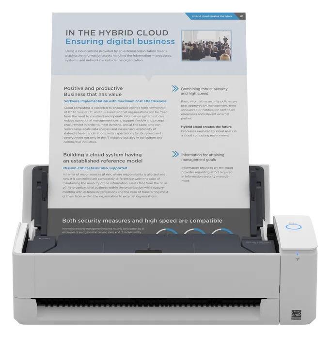 Fujitsu Ricoh ScanSnap iX1300 - Dokumentenscanner - Dual CIS - Duplex - 216 x 3000 mm - 600 dpi x 600 dpi, Ansicht 2