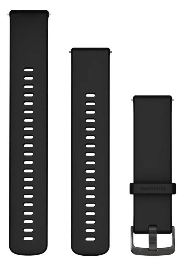 Garmin Schnellwechsel Ersatzarmband 22mm Silikon black/slate von LumaTech