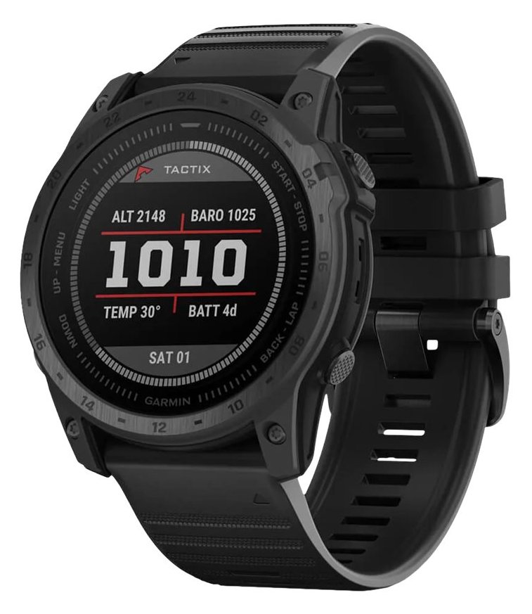 Garmin Tactix 7 - Standard Edition - 51 mm - Sportuhr - Silikon - schwarz - Handgelenk: 127-210 mm - Anzeige: 1.4