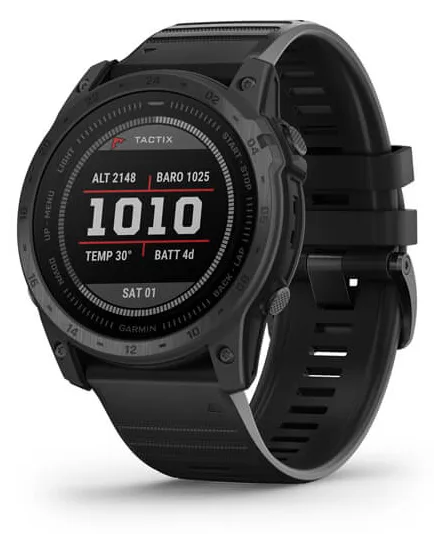 Garmin Tactix 7 - Standard Edition - 51 mm - Sportuhr - Silikon - schwarz - Handgelenk: 127-210 mm - Anzeige: 1.4, Ansicht 2