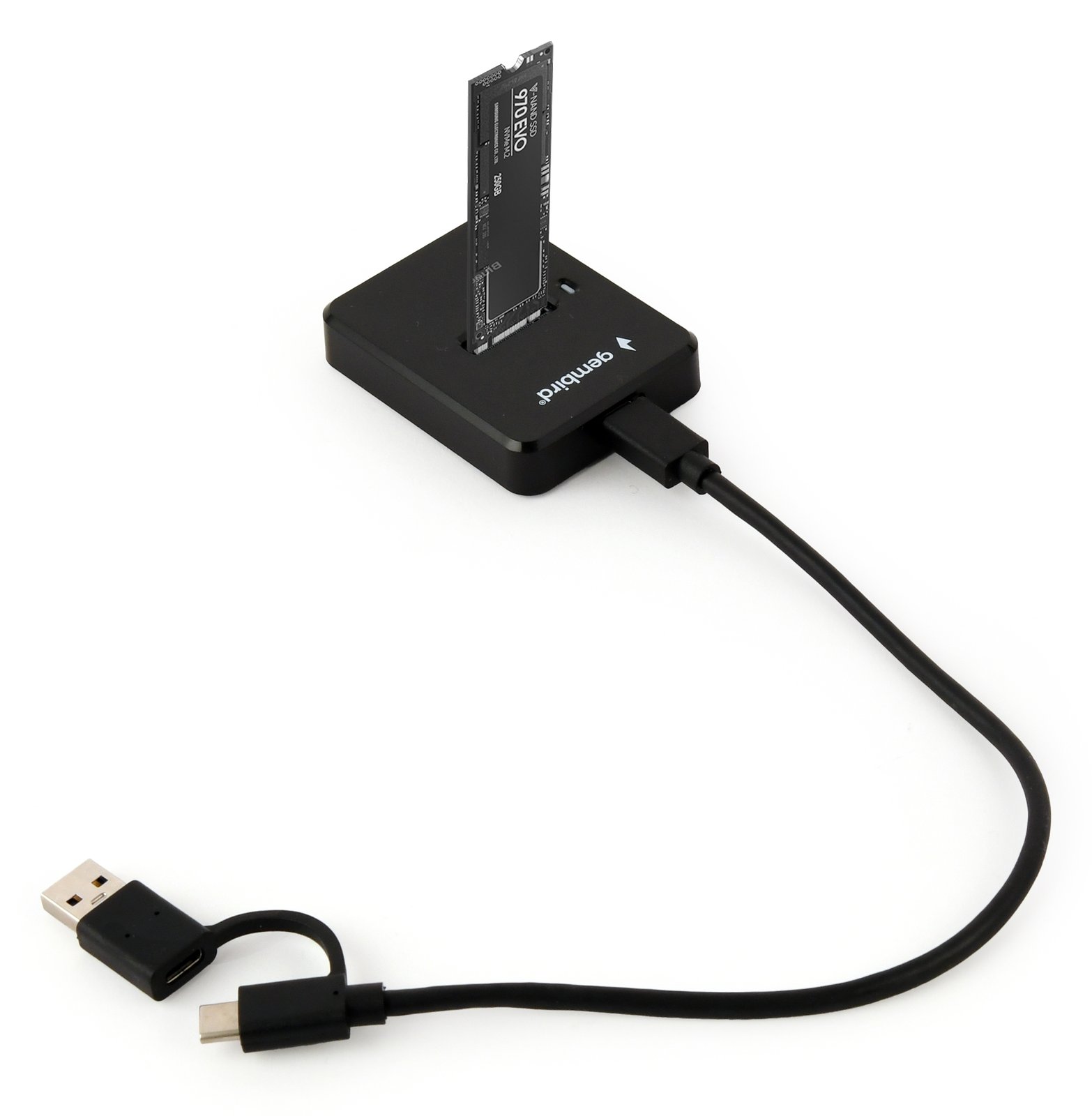 Gembird DD-U3M2 - SSD-Dockingstation - M.2 - M.2 Card (PCIe NVMe & SATA)