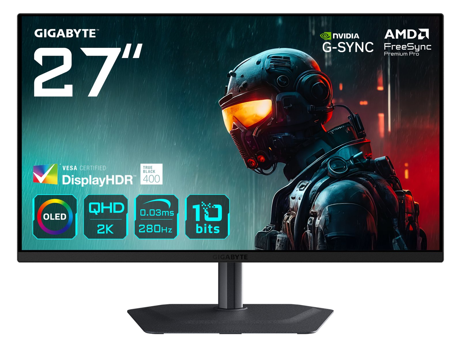 Gigabyte MO27Q2A - OLED-Monitor - Gaming - 68.6 cm (27)