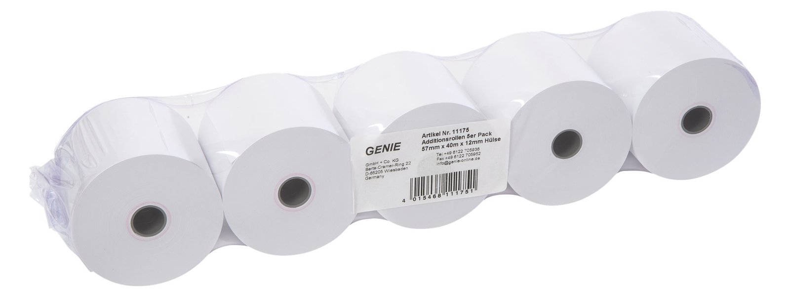GO Europe GENIE - Papier - Rolle (5,7 cm x 40 m) 5 Rolle(n)